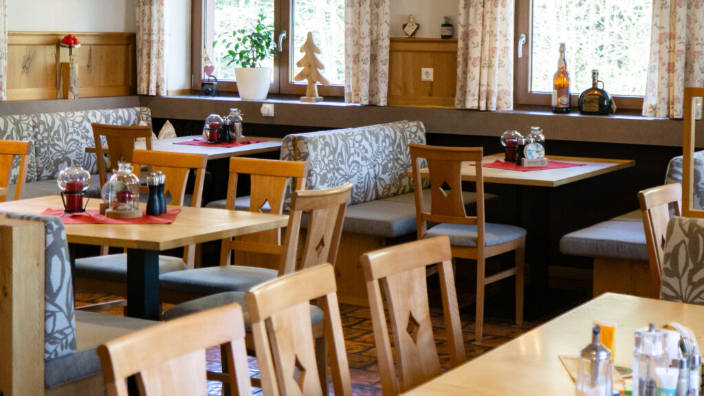 Blick in den Gastraum des Landgasthof Sonne