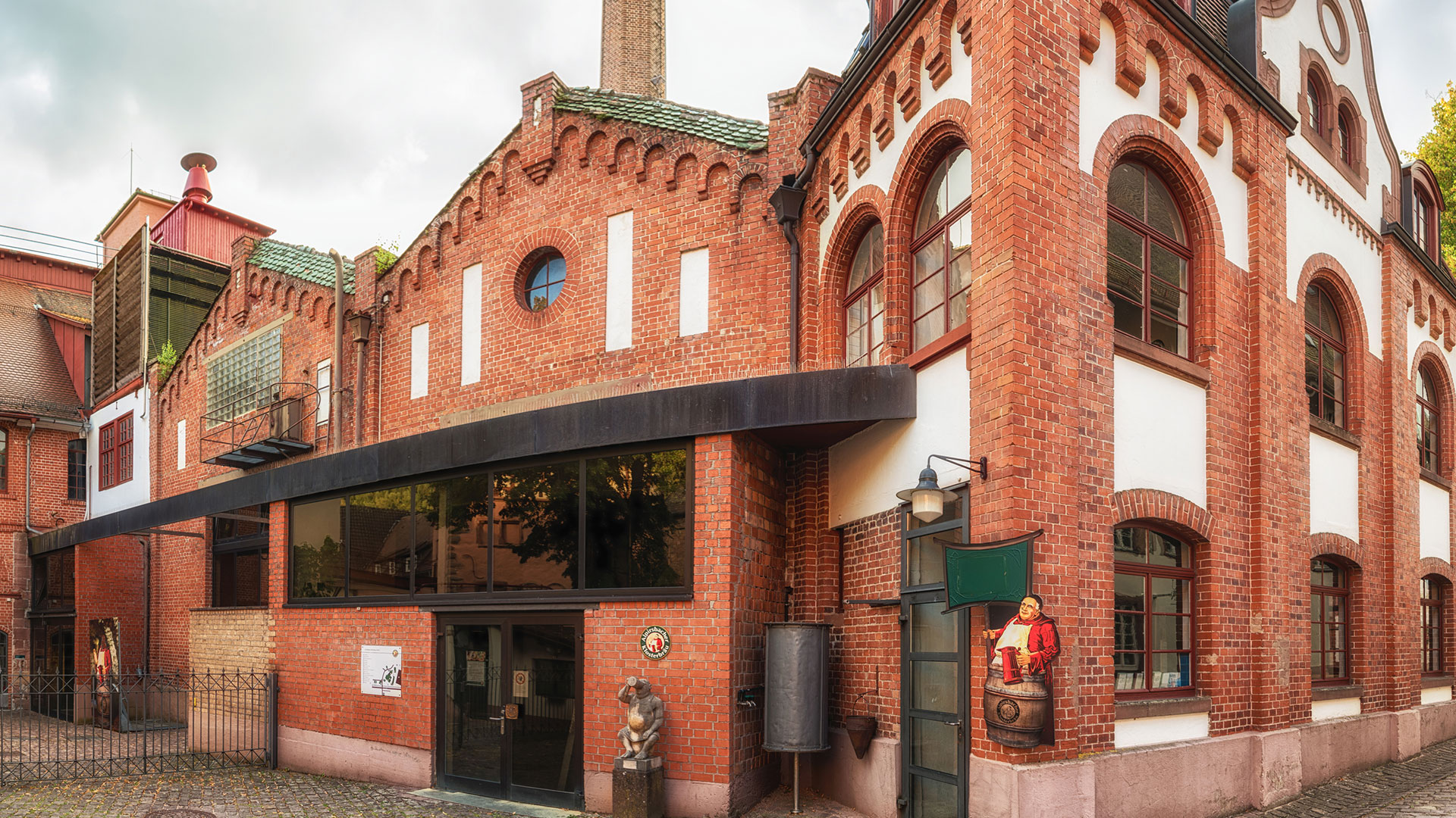 Eingang zum Brauereimuseum von Alpirsbacher Klosterbräu